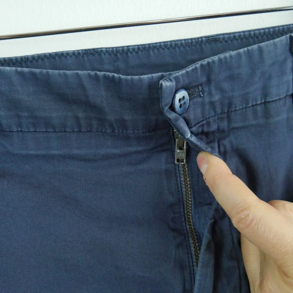 M Mason's Mens Navy Blue Chino Pants Italy Fits 36x31 Quiet Luxury Preppy